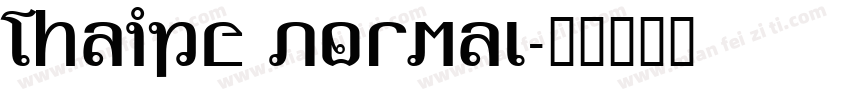 Thaipe Normal字体转换